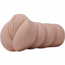 Мастурбатор с эффектом смазки в форме вагины от компании Baile, цвет телесный, BM-009196K, коллекция Crazy Bull, длина 13.5 см.