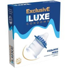 Презерватив латексный со стимулирующими усиками Exclusive - «Седьмое небо» от компании Luxe, упаковка 1 шт, длина 18 см.
