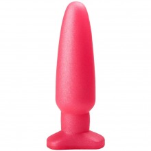 Гладкий гелевый анальный плаг от компании Биоклон, цвет розовый, 436800, бренд LoveToy А-Полимер, длина 18.5 см.
