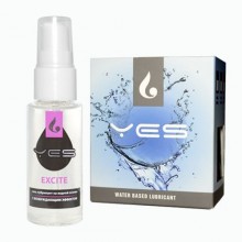 Гель-лубрикант на водной основе «Excite» с возбуждающим эффектом от компании Yes, объем 30 мл, 4718, 30 мл.