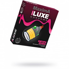 Презервативы «Maxima Сигара Хуана» со стимулирующими бусинами и усиками от компании Luxe, упаковка 1 шт, 639/1, цвет мульти, длина 18 см.