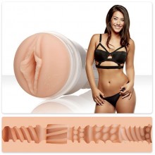 Мастурбатор вагина в тубе с автографом Eva Lovia - «Sugar», цвет телесный, E27398, бренд FleshLight, длина 24 см.