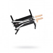 Секс-машина «Дабл-Слайдер Power» с двумя поршнями от компании LoveMachines, цвет черный, FM0217, длина 63 см.