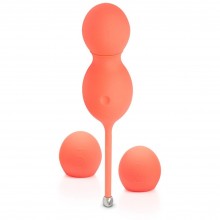 Вагинальные мульти-шарики «Bloom» с управлением со смартфона от всемирно известной компании We-Vibe, цвет оранжевый, WV-Bloom-Coral, длина 18 см.