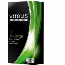 Латексные презервативы Vitalis Premium «X-large» экстра большие, упаковка 12 шт, 143179, бренд R&S Consumer Goods GmbH, длина 19 см.