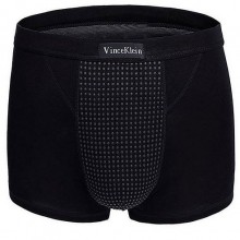 Магнитные мужские трусы-боксеры «Vince Klein» от компании Jiangxi Xinxinag, цвет черный, размер S, 861107, со скидкой