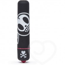 Дизайнерская вибропуля «Tokidoki Bonbon» от компании Lovehoney, цвет черный, 64535, из материала Пластик АБС, длина 8.5 см.