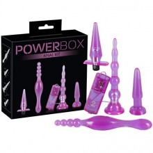 Набор анальных игрушек «PowerBox» от немецкой компании You 2 Toys, цвет фиолетовый, 5885040000, бренд Orion, из материала Пластик АБС, длина 15 см., со скидкой