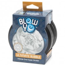 Инновационный стимулятор для пениса «BlowYo Ultimate Bubbles», цвет прозрачный, Lovehoney 69247, из материала TPE, длина 5 см.
