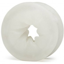Инновационный стимулятор для пениса «BlowYo Sensation Swirl», цвет прозрачный, Lovehoney 69249, из материала TPE, длина 5 см., со скидкой