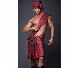 Мужской эротический костюм «К Волынке» от компании FlirtOn, цвет красный, размер 46-48, 2437-46-48, бренд ФлиртОн, со скидкой