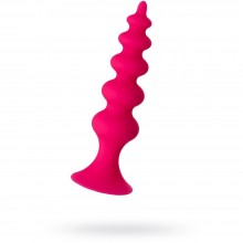 Анальная втулка на присоске из коллекции POPO Pleasure, цвет розовый, ToyFa 731325, из материала Силикон, длина 11.5 см., со скидкой
