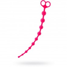 Анальные бусы на гибкой сцепке из коллекции POPO Pleasure, цвет розовый, ToyFa 731331, из материала Силикон, длина 33.5 см., со скидкой