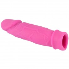 Насадка на пенис «Extension Sleeve» из коллекции Smile для увеличения члена, цвет розовый, 5264870000, бренд Orion, из материала Силикон, длина 18.2 см.