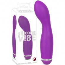 Изогнутый женский вибратор «Silicone Vibe» для точки G от компании You 2 Toys, цвет фиолетовый, 5899770000, бренд Orion, из материала Силикон, длина 22.5 см., со скидкой