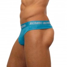Мужские стринги на резинке от Romeo Rossi, цвет голубой, размер S, RR1006-10-S, из материала Хлопок