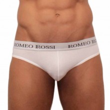 Мужские стринги на резинке от Romeo Rossi, цвет белый, размер XL, RR1006-1-XL, из материала Хлопок