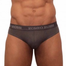 Стринги мужские на резинке от компании Romeo Rossi, цвет серый, размер S, RR1006-4-S, из материала Хлопок