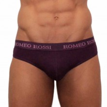Классические мужские стринги на резинке от компании Romeo Rossi, цвет фиолетовый, размер L, RR1006-5-L, из материала Микромодал