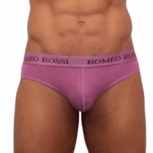 Классические мужские стринги на резинке от компании Romeo Rossi, цвет фиолетовый, размер S, RR1006-6-S, из материала Хлопок