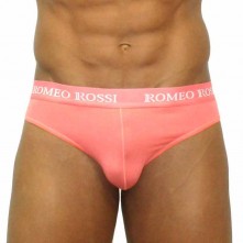 Мужские брифы от компании Romeo Rossi, цвет розовый, размер L, RR2006-12-L, из материала Хлопок