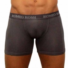 Удлиненные мужские боксеры от компании Romeo Rossi, цвет серый, размер S, RR7001-4-S, из материала Хлопок