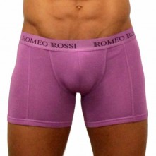 Удлиненные мужские боксеры от компании Romeo Rossi, цвет фиолетовый, размер S, RR7001-6-S
