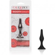 Анальная пробка для новичков Booty Call Booty Starterl силиконовая черная, бренд CalExotics, цвет Черный, длина 7 см.