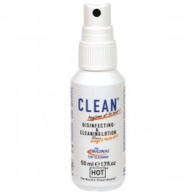 Гигиенический спрей «HOT CLEAN» от компании Hot Products, объем 50 мл, DEL44048, цвет Прозрачный, 50 мл.