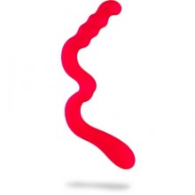 Двойной фаллоимитатор «Wave» из медицинского силикона от компании Fun Factory, цвет красный, FNF25336, длина 33 см.