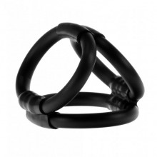 Эрекционное кольцо «Caged Up Cock Cage» от компании Linx, цвет черный, ABS2K492, из материала TPE