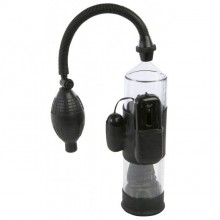 Помпа с вибрацией «Lust Buster Vibrating Vacuum Pump» от компании Nanma, цвет черный, ABS4M350, длина 19 см.