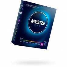 Классические латексные презервативы «My Size №3», размер 69, упаковка 3 шт, 129, цвет Прозрачный, длина 22.3 см.