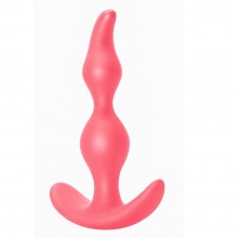 Анальная пробка «Bent Anal Plug Pink» от компании Lola Toys, длина 13 см.