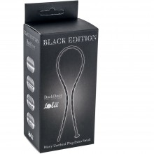 Силиконовый уретральный массажер «Wavy Urethral Plug Extra Small» от компании Lola Toys, цвет черный, 4214-04Lola, бренд Lola Games, коллекция Backdoor Black Edition, длина 30 см.