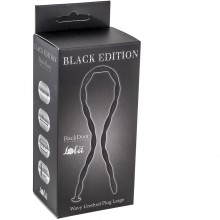 Силиконовый уретральный массажер «Wavy Urethral Plug Large» от компании Lola Toys, цвет черный, 4214-01Lola, бренд Lola Games, коллекция Backdoor Black Edition, длина 30 см.