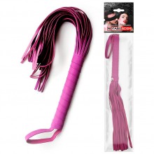 Классическая многохвостая плеть из искуственной кожи от компании NoTabu, цвет розовый, mlf-90068-5, длина 40 см.