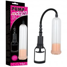 Помпа вакуумная для мужчин - «Beginners Flesh Pussy» для увеличения члена от компании Erokay, цвет прозрачный, ek-2404, длина 18 см.