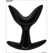 Анальная растягивающая пробка для ношения от компании Eroticon, цвет черный, 31038, длина 8.5 см.