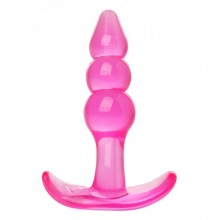 Анальная пробка «Bubbles Bumpy Starter» от известного бренда XR Brands, цвет розовый, XRAD921, длина 11 см.