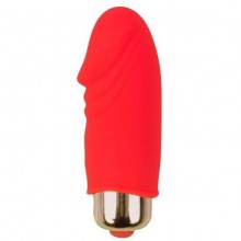 Вагинальный мини вибратор со съемной вибропулей от компании Sweet Toys, цвет красный, st-40120-3, длина 5.5 см.