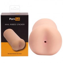Мастурбатор - анус от мирового бренда PornHub - «Anal Ribbed», цвет телесный, 94865, из материала TPE, длина 16 см.