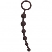 Анальные шарики с ограничительным кольцом от компании PornHub, цвет черный, 94857, из материала Силикон, длина 20.5 см.