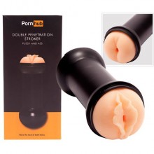 Двусторонний мастурбатор «Double Penetration Stroker» от компании PornHub, цвет телесный, 94867, длина 21.6 см., со скидкой
