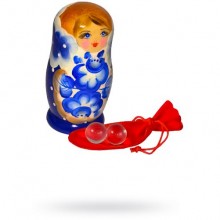 Стеклянные вагинальные шарики «Sitabella» от компании СК-Визит, цвет прозрачный, 8018, из материала Стекло, диаметр 2 см.