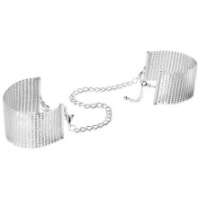 Наручники из металлической сетки от компании Bijoux Indiscrets - «Silver», цвет серебристый, размер OS, 0200, One Size (Р 42-48)