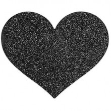 Украшение на грудь «Flash Heart» от компании Bijoux Indiscrets, цвет черный, размер OS, 0155, One Size (Р 42-48)