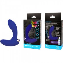 Вибромассажер простаты со съемной вибропулей от компании Sweet Toys, цвет синий, st-40141-2, из материала Силикон, длина 9 см.