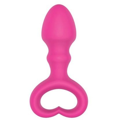 Анальный стимулятор с ограничительным кольцом от компании Sweet Toys, цвет розовый, st-40147-6, длина 6.5 см.