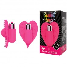 Насадка-вибромассажер для эрогенных зон от компании Sweet Toys, цвет розовый, st-40142-6, из материала Силикон, длина 8 см., со скидкой
